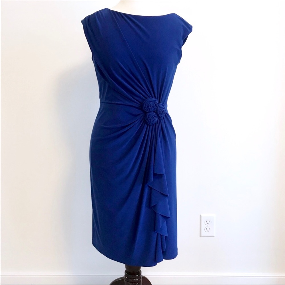 Jones New York Blue Midi Dress